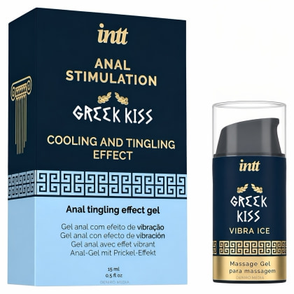 Gel Greek Kiss Relaxare Anală Efect Vibrație și Răcire 15ml