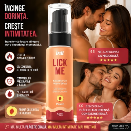 Gel Oral Lick Me Piersică Efect Încălzire 50ml 2