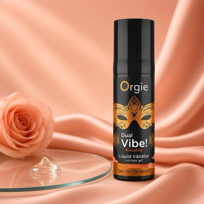 Gel Orgie Dual Vibe Vibrator Lichid Sex On The Beach 15 ml 4
