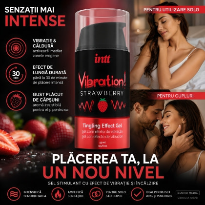 Gel Stimulare INTT Vibration Efect de Furnicături 15ml 2