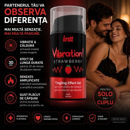 Gel Stimulare INTT Vibration Efect de Furnicături 15ml 3