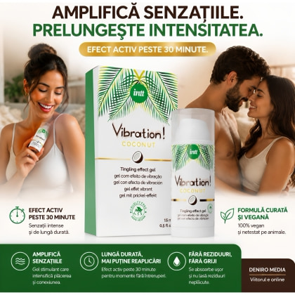 Gel Vegan Vibration Coconut Intt 15 ml Efect Pulsatoriu 4