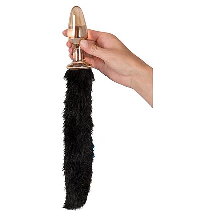 Glass Plug With Tail Transparent 5