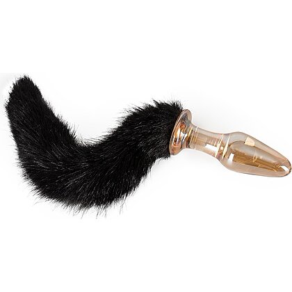 Glass Plug With Tail Transparent 3