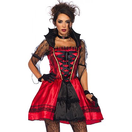 Costum Leg Avenue Gothic Vampire Rosu M
