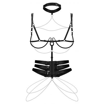 Harness Obsessive Premisis Negru S-L 4