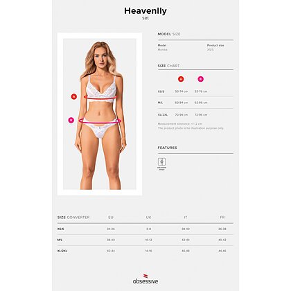 Set Obsessive Heavenlly Alb XL-2XL 5