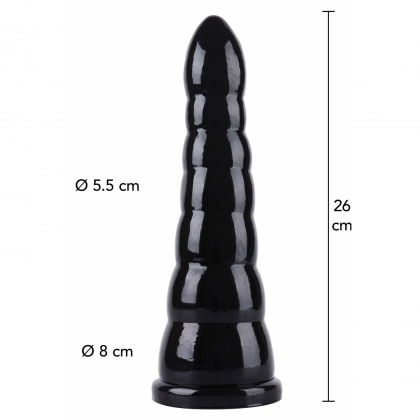 Hidden Desire Anal Cone XL 26 cm Negru – Plug XXL 4