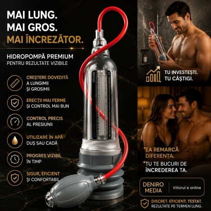 Pompă Penis Bathmate Hydroxtreme9 pentru Mărire Transparent 5