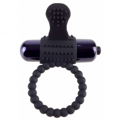 Inel cu Vibrații Fantasy C-Ringz pentru Erecție Fermă Negru 2
