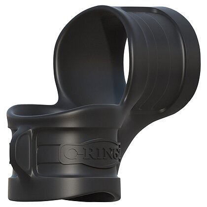 Inel Penis Cu Ball Stretcher Mr. Big Negru 2