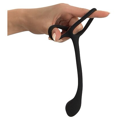 Inel Penis Black Velvets 3 În 1 Negru 4