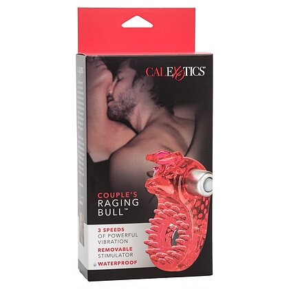 Inel Penis Cu Vibrații Couples Raging Bull Roșu 2