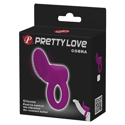 Inel Penis Cu Vibrații Pretty Love Cobra Mov 6