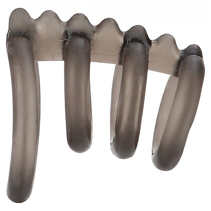 Inel Penis Support Master Triple pentru Erecție Lungă Gri 2
