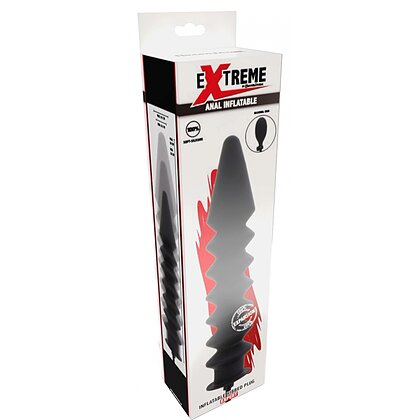 Plug Anal Gonflabil Hidden Desire — Striații Negru 28cm 6