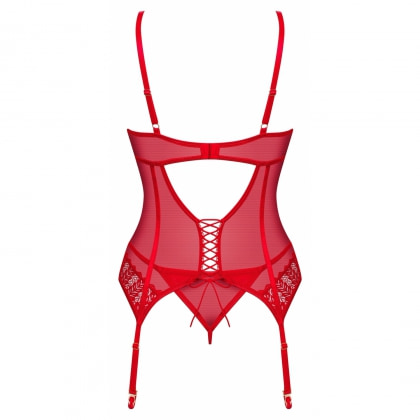 Corset Obsessive Ingridia Roșu XL-2XL 4