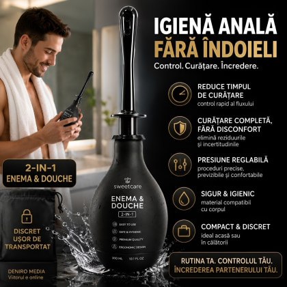 Irigator Anal Pentru Curățare Perfectă Negru 4
