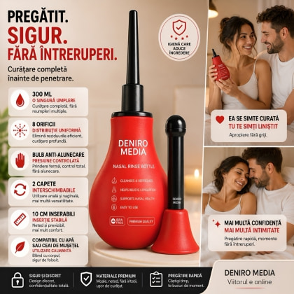 Irigator Intim Anal Red pentru Igienă Înainte de Sex 3