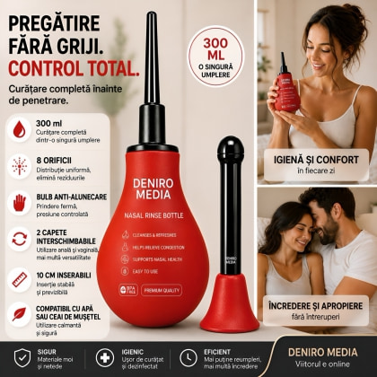 Irigator Intim Anal Red pentru Igienă Înainte de Sex 4