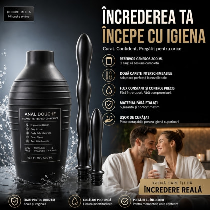 Irigator Intim Shower Me pentru Igienă Anală cu Pulverizare 5