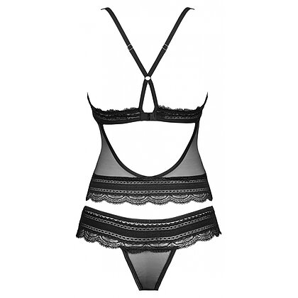 Set Obsessive Ivannes Negru S-M 4