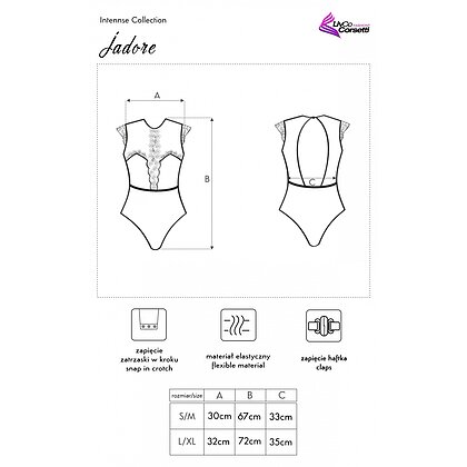 Body LivCo Jadore Intennse Collection Roz L-XL 3