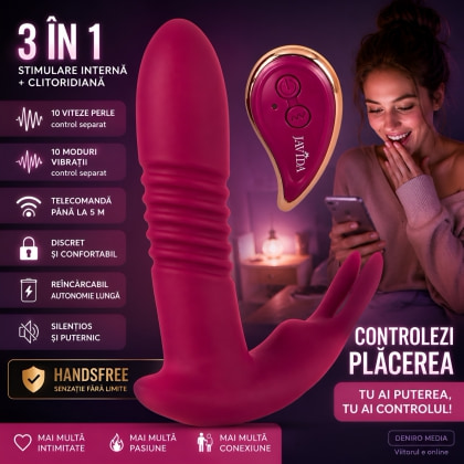 JAVIDA RC Hands-free 3în1 — 10+10 Moduri, Reîncărcabil, Discret Roșu 8