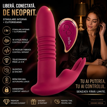 JAVIDA RC Hands-free 3în1 — 10+10 Moduri, Reîncărcabil, Discret Roșu 9