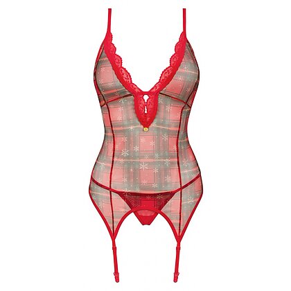 Corset Obsessive Jollymore Roșu XL-2XL 3