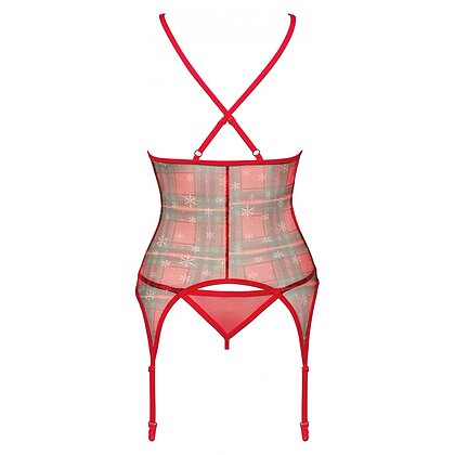 Corset Obsessive Jollymore Roșu XL-2XL 4