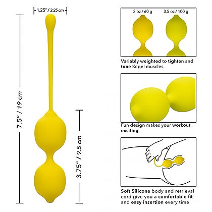 Set Bile Kegel Lemon Galben 6
