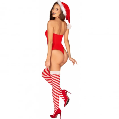 Body Obsessive Kissmas Roșu L-XL 2