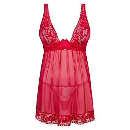 Babydoll Obsessive Lacelove Rosu XL-2XL