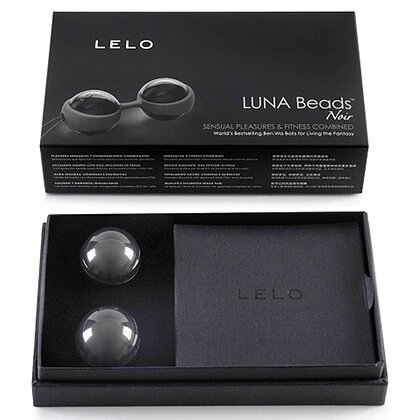 Bile Vaginale Lelo Luna Beads Noir Negru 2