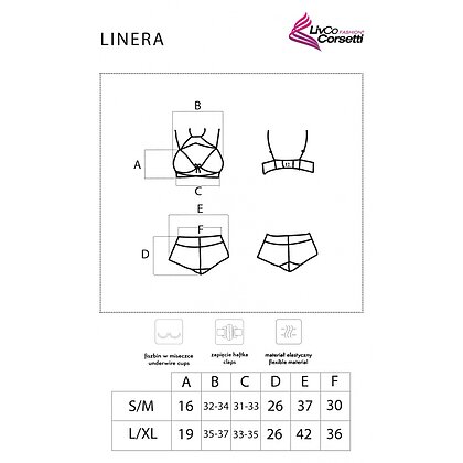 Set LivCo Linera Negru S-M 5