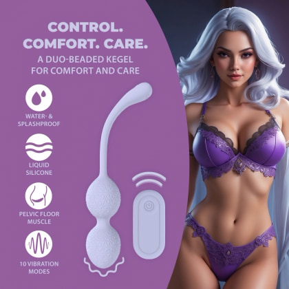 Loveline Kegel Vibrant — 10 Funcții, Reîncărcabil, Discret Mov 5