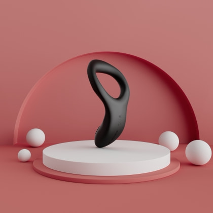 Lovense Diamo Vibrating Ring Negru 5