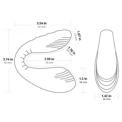 Vibrator Ajustabil Lovense Dolce Dual Roz 9