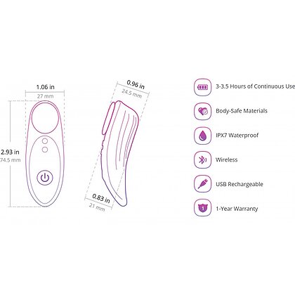 Lovense Ferri Remote Controlled Panty Vibrator Roz 4