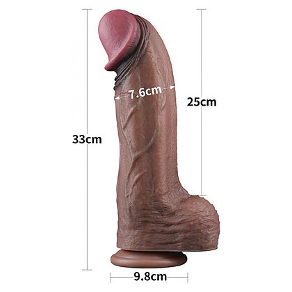Lovetoy Dildo Dual-Layer XXL 33 cm – Realist, 7.6 cm Maro 7