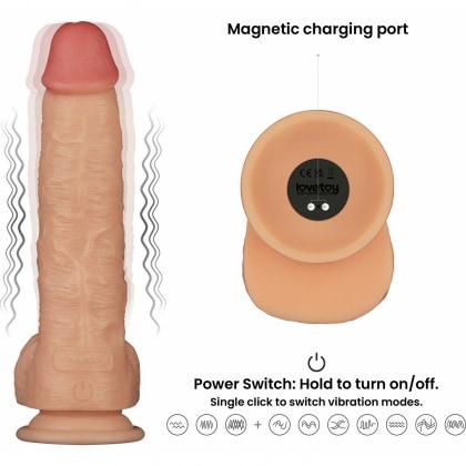 Lovetoy Power Basics 9.5 — Vibrator Realist 10 Moduri Ventuză 3