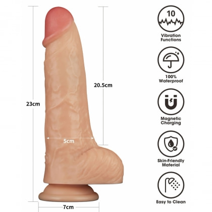 Lovetoy Power Basics — Vibrator Realist 10 Moduri, USB 2