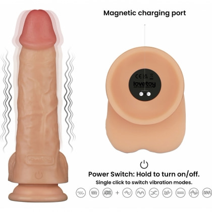 Lovetoy Power Basics — Vibrator Realist 10 Moduri, USB 3