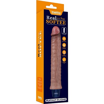 Lovetoy Real Softee – Vibrator Realist 24,5 cm, 10 Moduri Maro 3