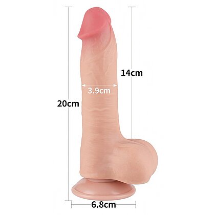 LoveToy Sliding Skin Dildo 20 cm Realist 3