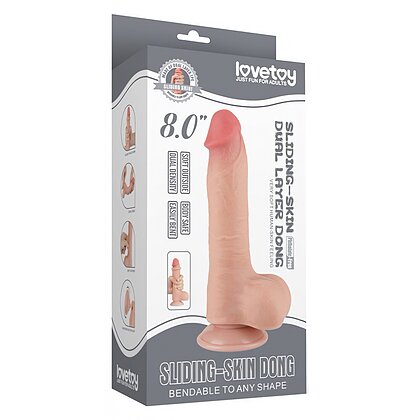 LoveToy Sliding Skin Dildo 20 cm Realist 6