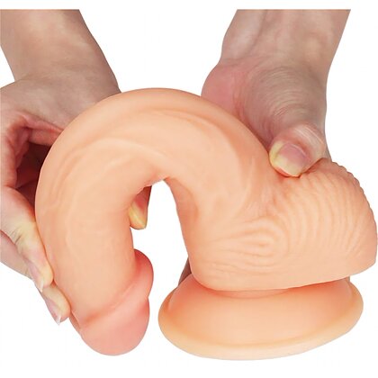 Lovetoy Ultra Soft Dude Dildo Realist 20 cm cu Ventuză 4