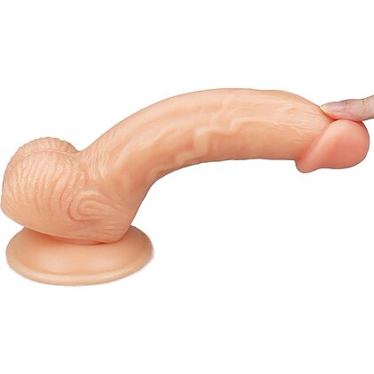 Lovetoy Ultra Soft Dude Dildo Realist 20 cm cu Ventuză 5