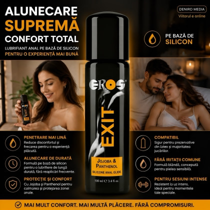 Lubrifiant Anal Eros Exit Jojoba And Panthenol 100ml 4